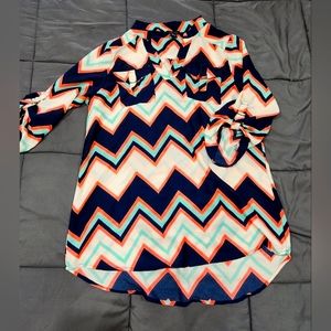 4/$15 Size small Rue 21 sheer tunic